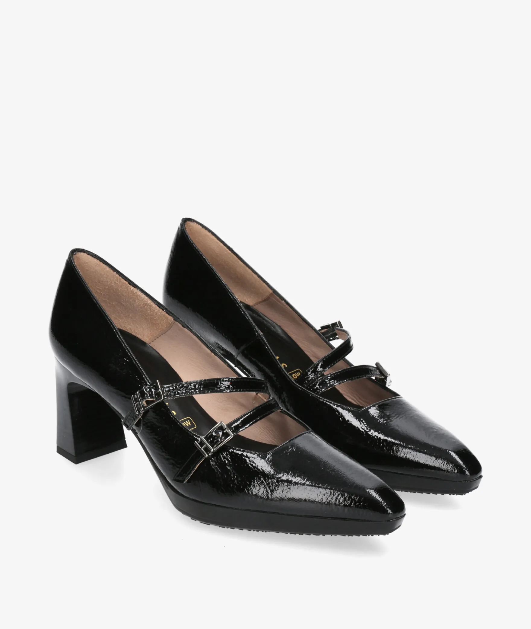vestir con plataforma Hispanitas HI243523 en charol negro