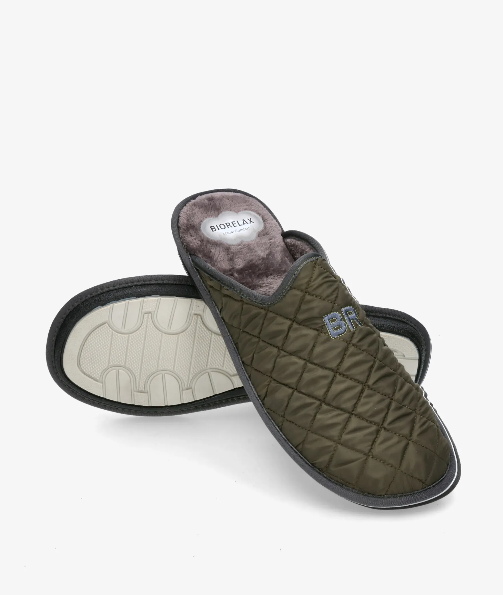 Zapatillas de casa Bio Relax1448 en caki