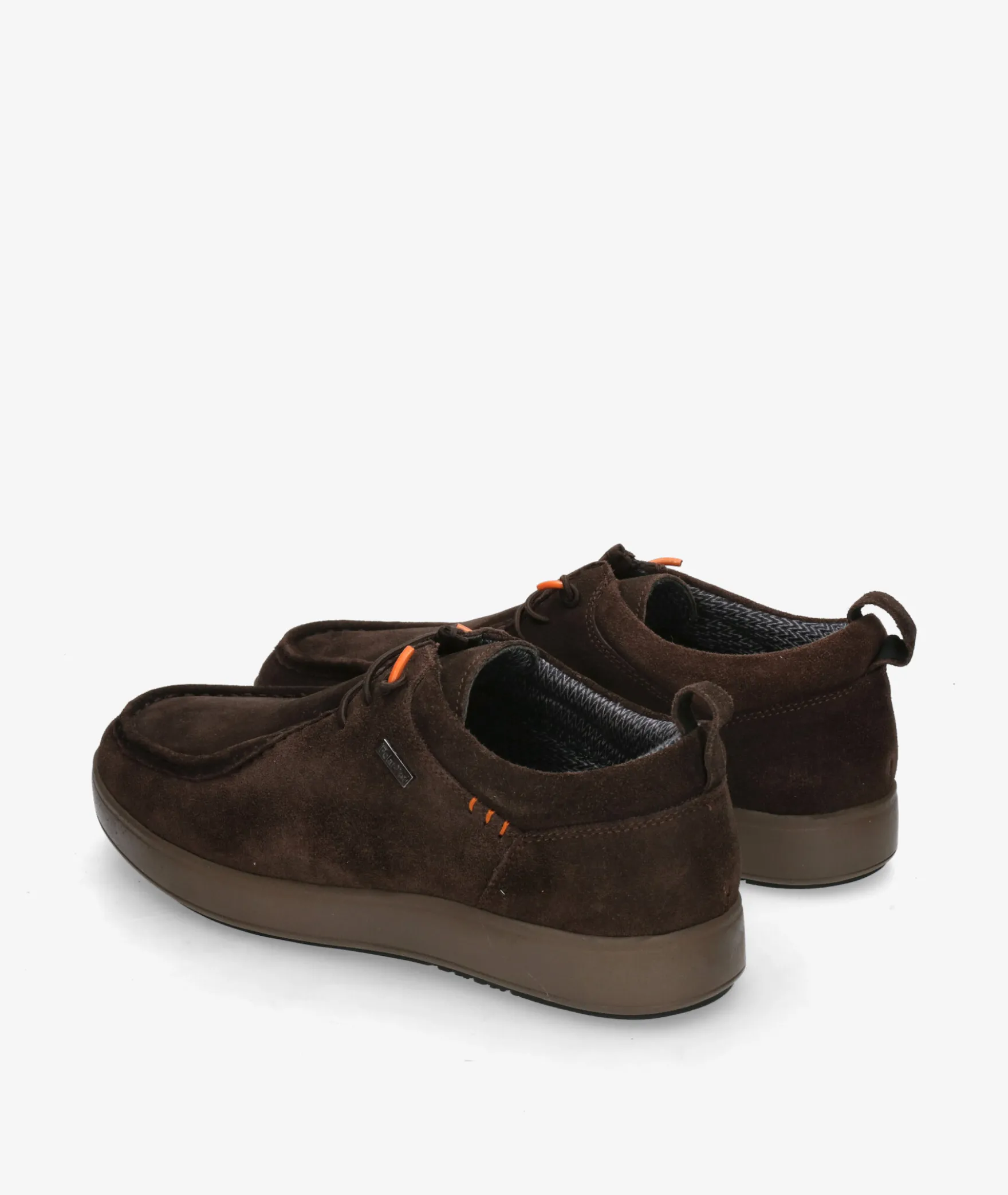 Zapatos casual St. Gallen POLI-01 en serraje marrón