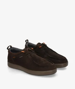 Zapatos casual St. Gallen POLI-01 en serraje marrón