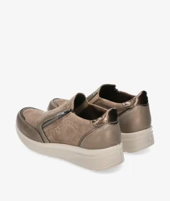 Zapatos confort Amarpies 29351 en topo