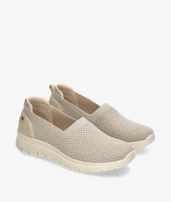 Zapatos confort Amarpies 30034 en beige