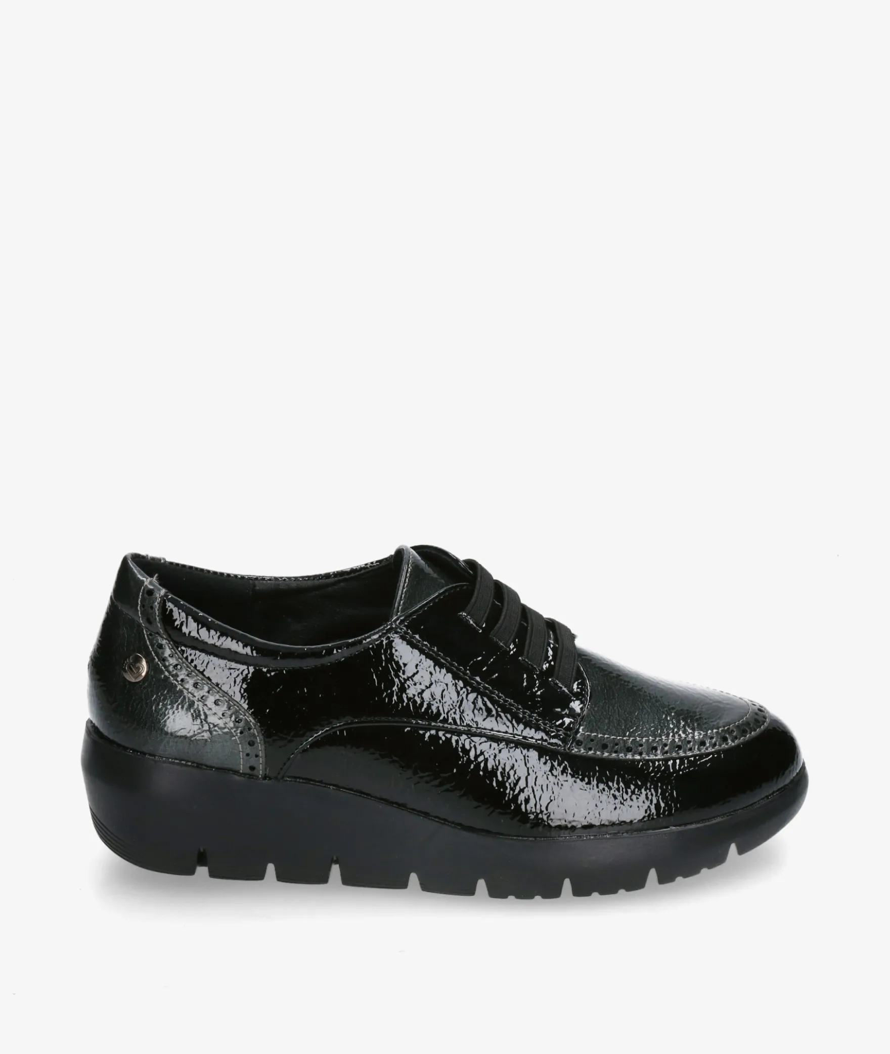 Zapatos confort Amarpies 29308 en charol negro