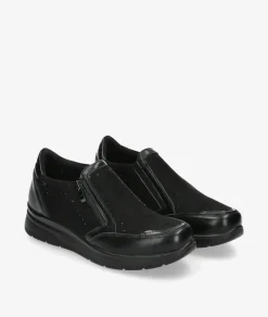 Zapatos confort Amarpies 29351 en negro