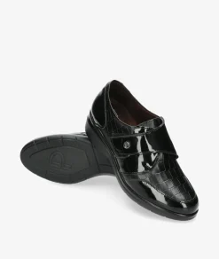 Zapatos confort Pitillos 10025 en negro