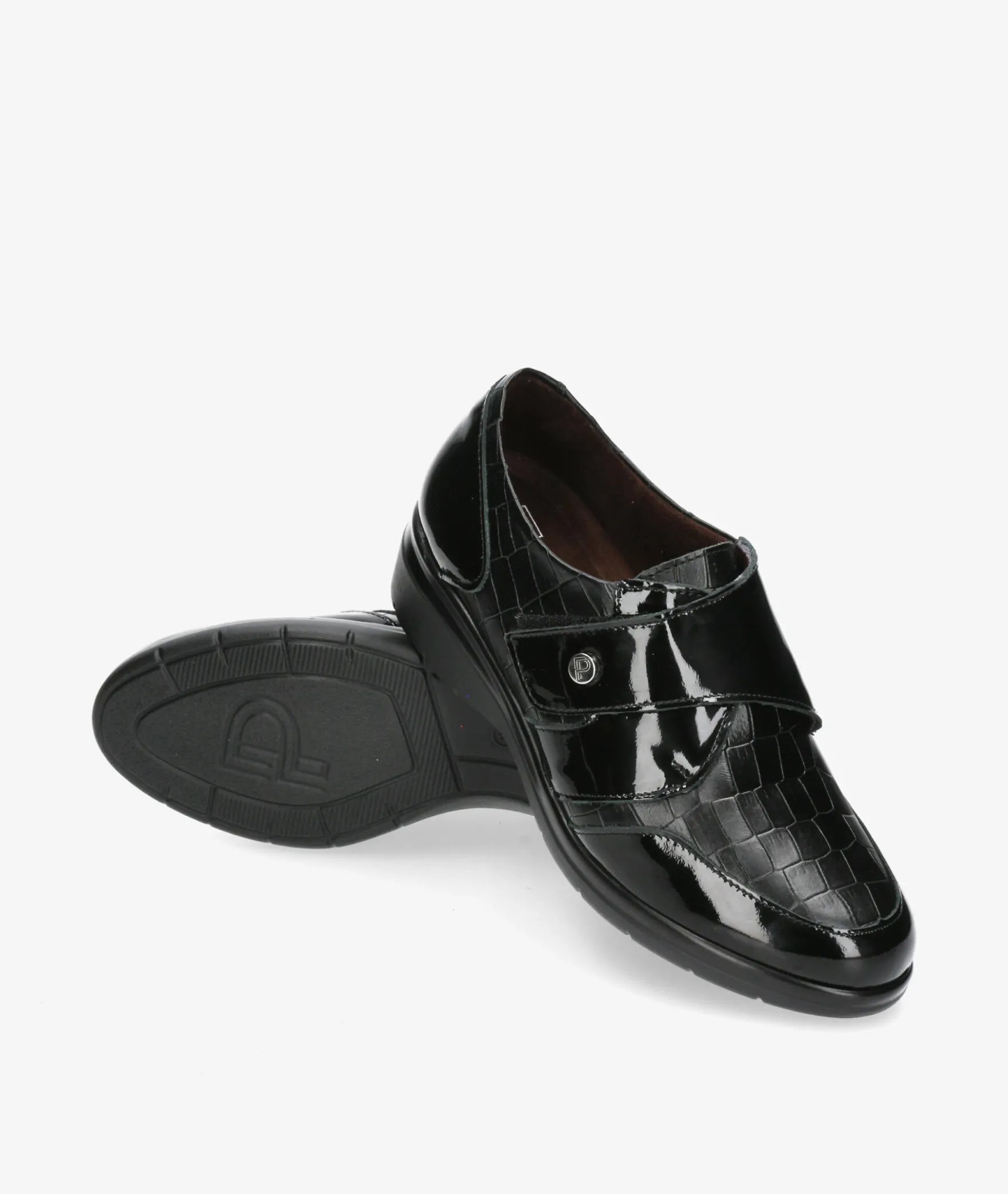 Zapatos confort Pitillos 10025 en negro