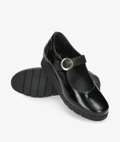 Zapatos confort Valeria´s 1522 en charol negro
