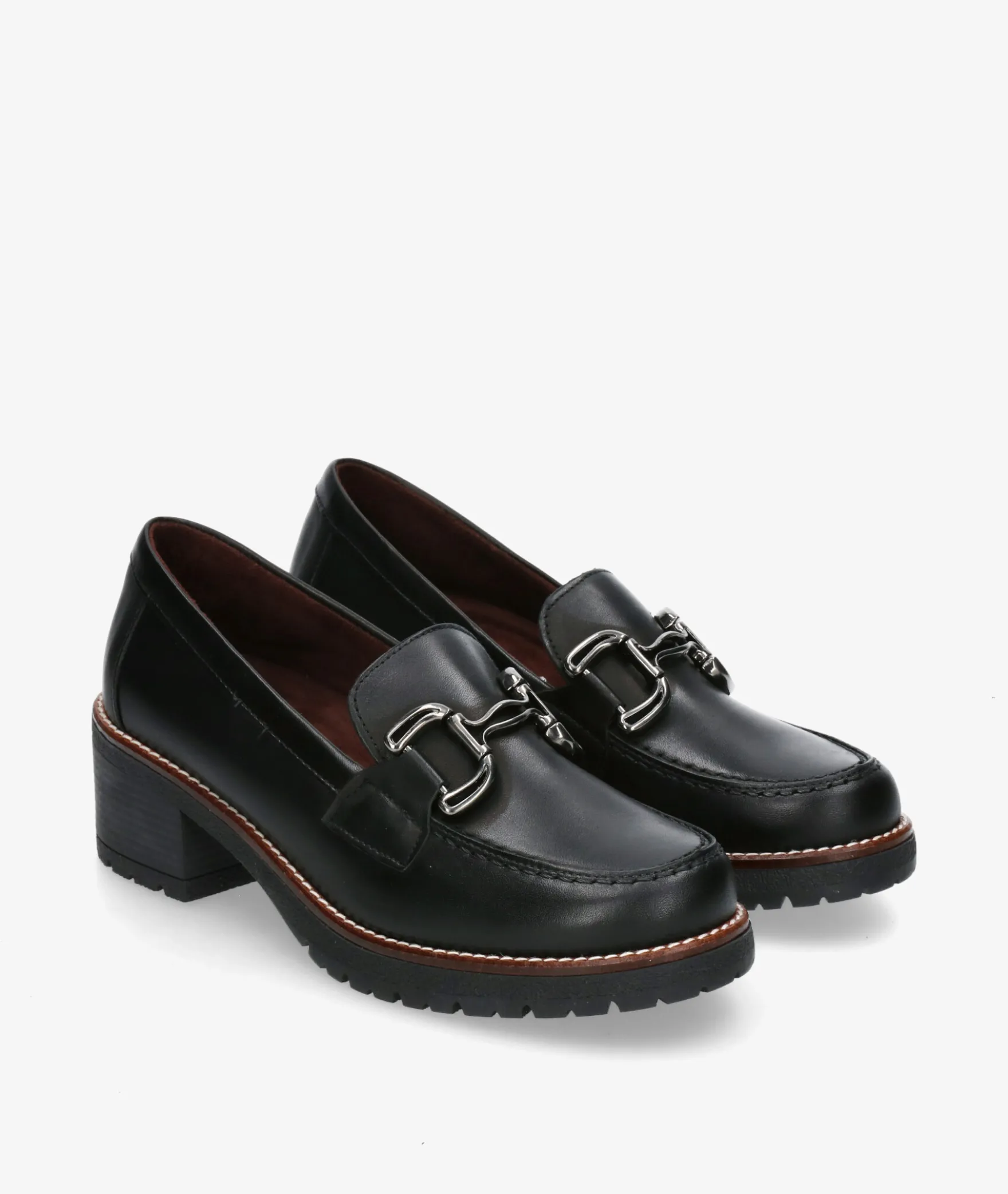 Zapatos de tacón Blanco y negro 20220 en negro