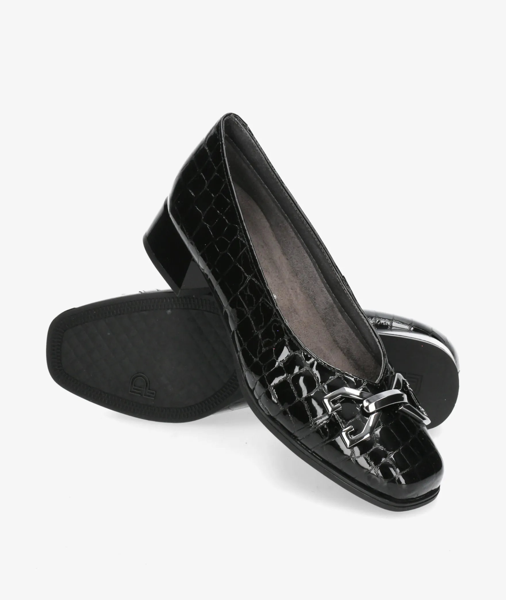 Zapatos de vestir Pitillos 10113 en charol negro
