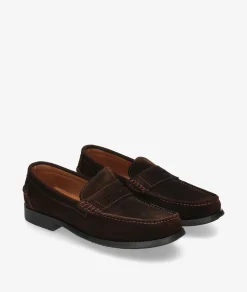 Zapatos de vestir Traveris 93000 en serraje marrón