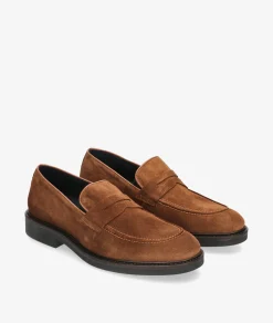 Zapatos de vestir Traveris 28092 en serraje marrón