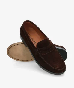 Zapatos de vestir Traveris 93000 en serraje marrón