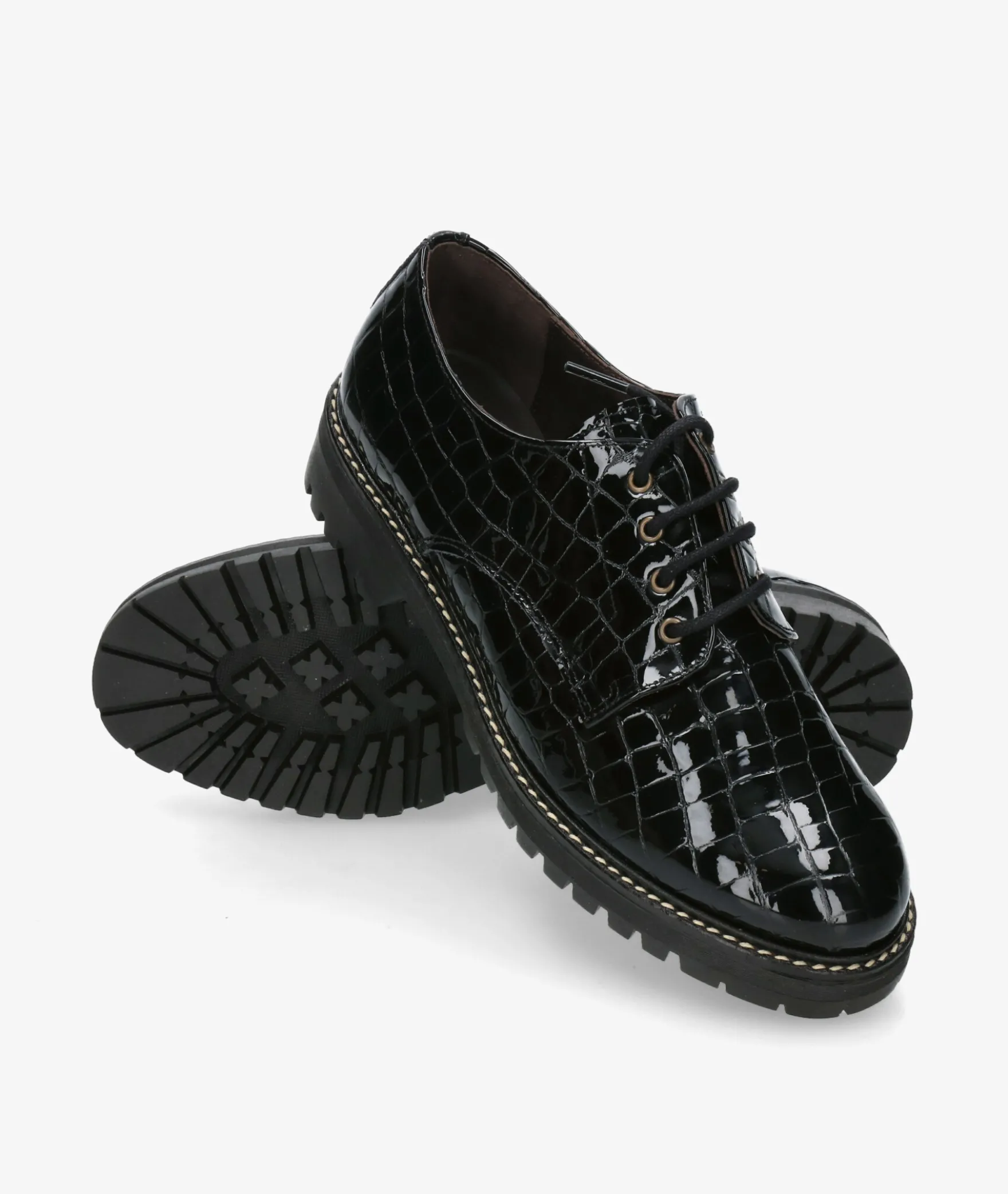 Zapatos inglés Kénnebec 684 en charol negro