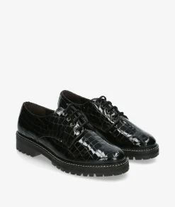 Zapatos inglés Kénnebec 684 en charol negro
