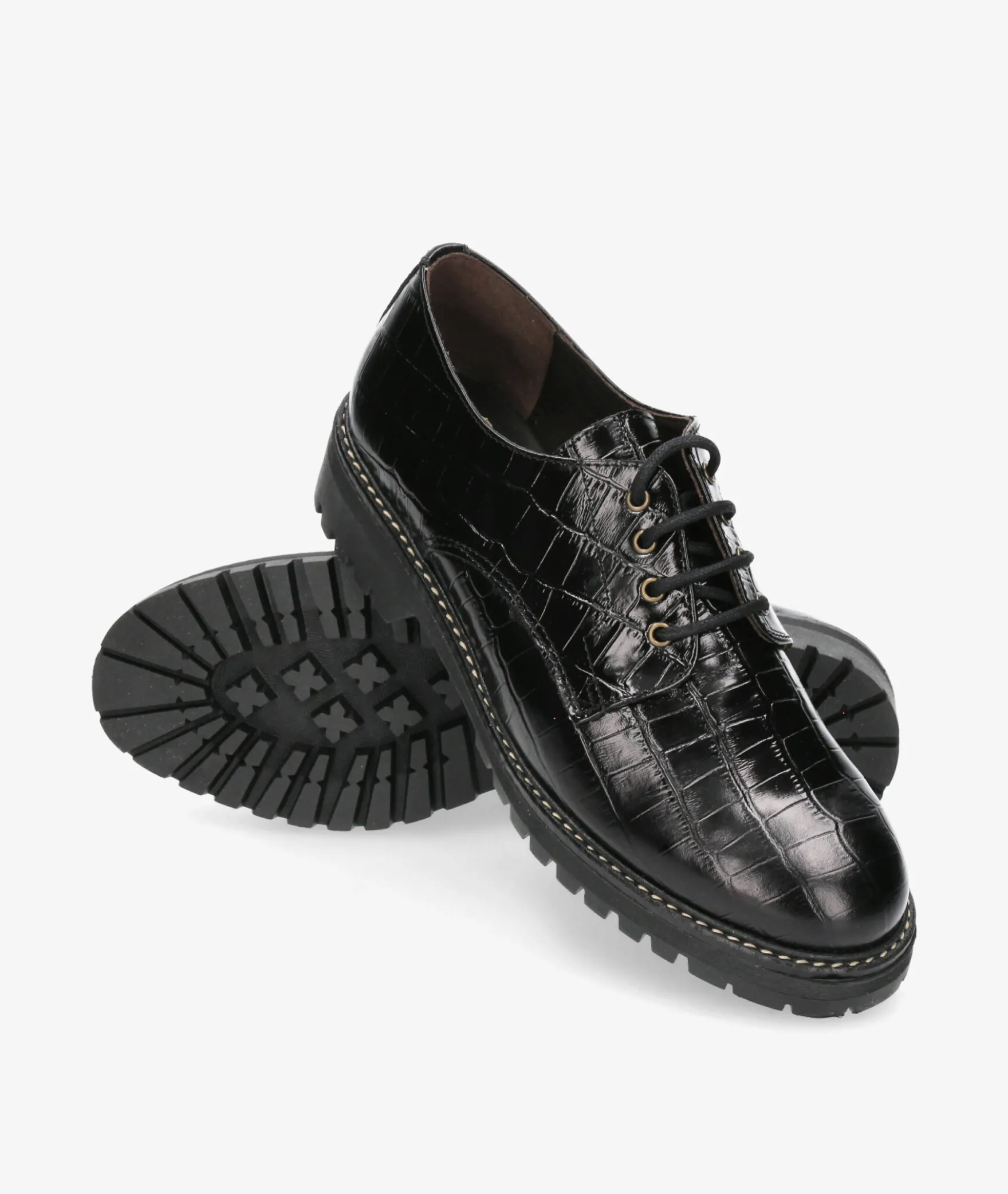 Zapatos inglés Kénnebec 684 en coco negro