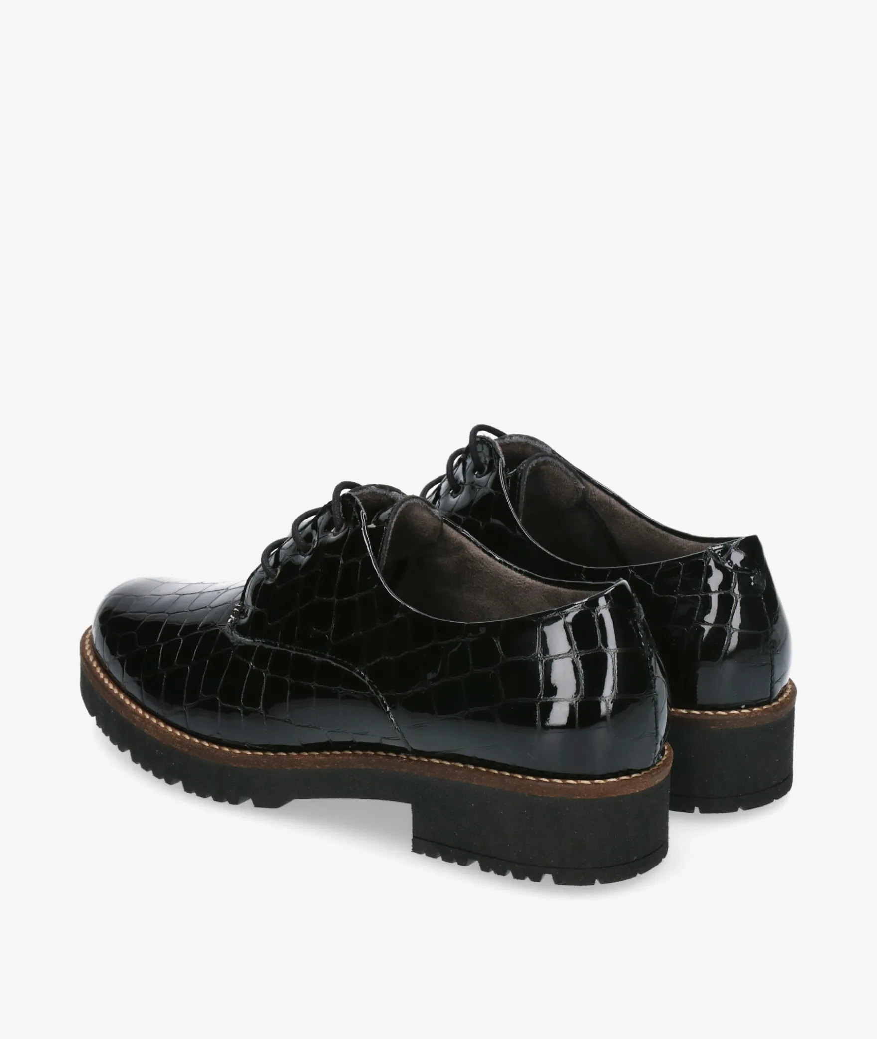 Zapatos inglés Pitillos 10771 en charol negro