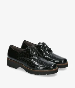 Zapatos inglés Pitillos 10771 en charol negro