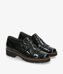 Zapatos Pitillos10772 en charol negro